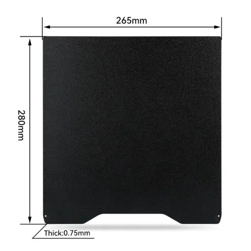 Double sided Pei Powder coated Printing Plate For Creality Hi  (265*280mm)