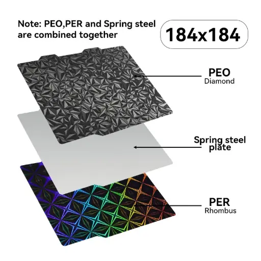 Double sided hotbed sticker 184*184mm for Bambu