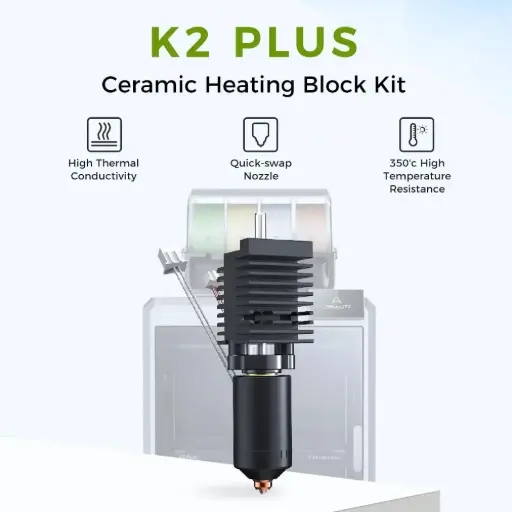 Create k2 plus ceramic hot end nozzle kit all-in-one hardened steel nozzle high flow heating kit
