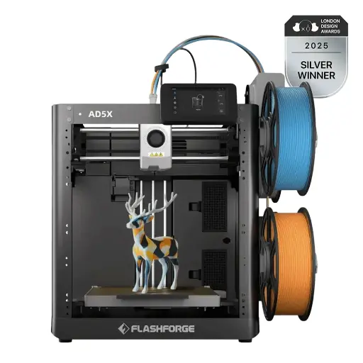 Flashforge AD5X – Multicolor 3D Printer for High-Speed, Full-Color Printing
